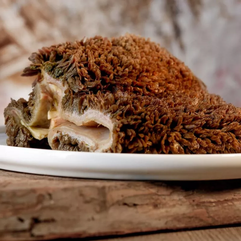 Rinderpansen, grün, in großen Würfeln 1000g